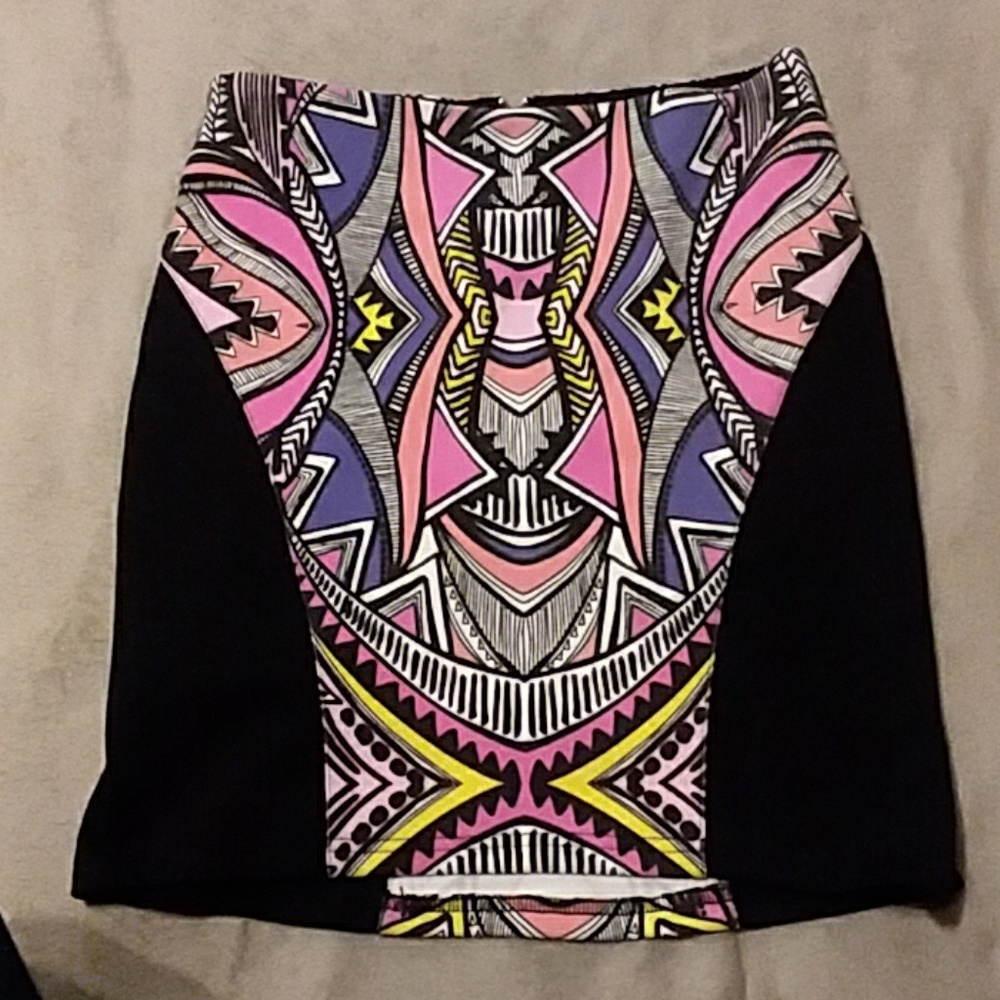 XS MINK PINK ZIPPERED MINI SKIRT NWT